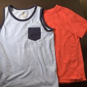 Americana Kids Sleeveless Blue and Red T-Shirt Bundle